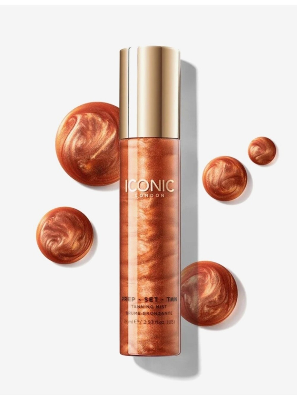 ☀️ICONIC London Prep-Set-Tan Shimmer Spray in Glow ~ NWT
